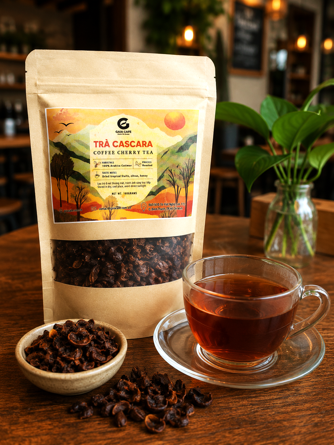 Cascara Arabica Catimor - paahdettu 100g