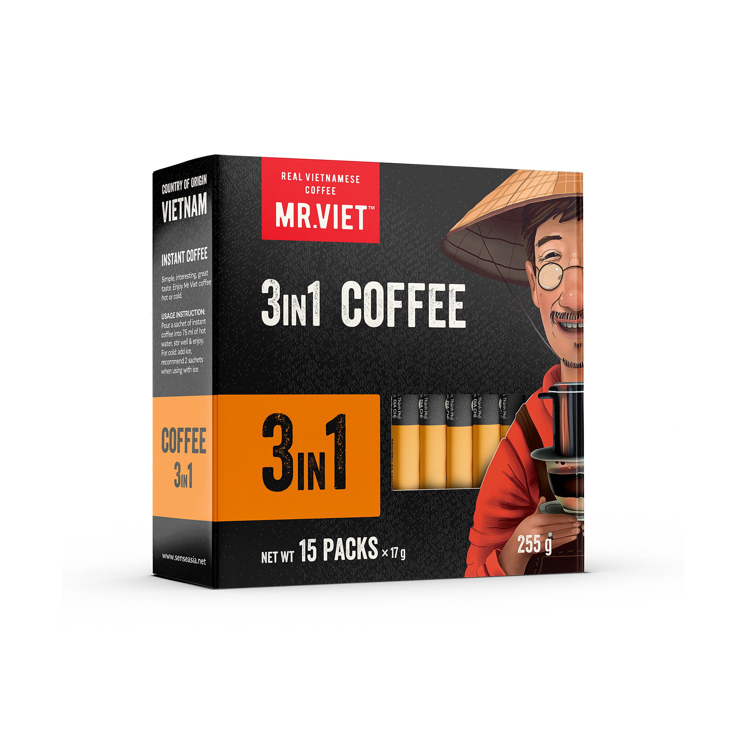 Mr. Viet 3in1 instant kahvi 255g